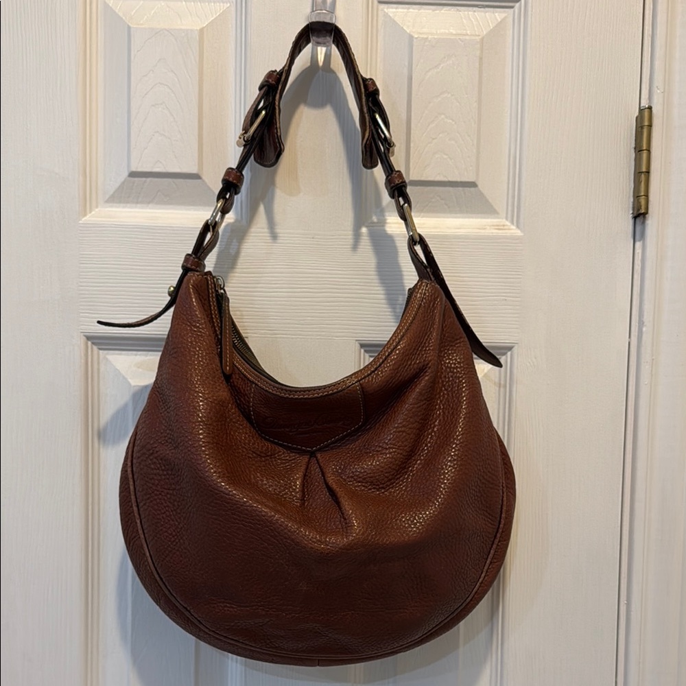 Dooney & Bourke Rich Brown Leather Hobo Bag